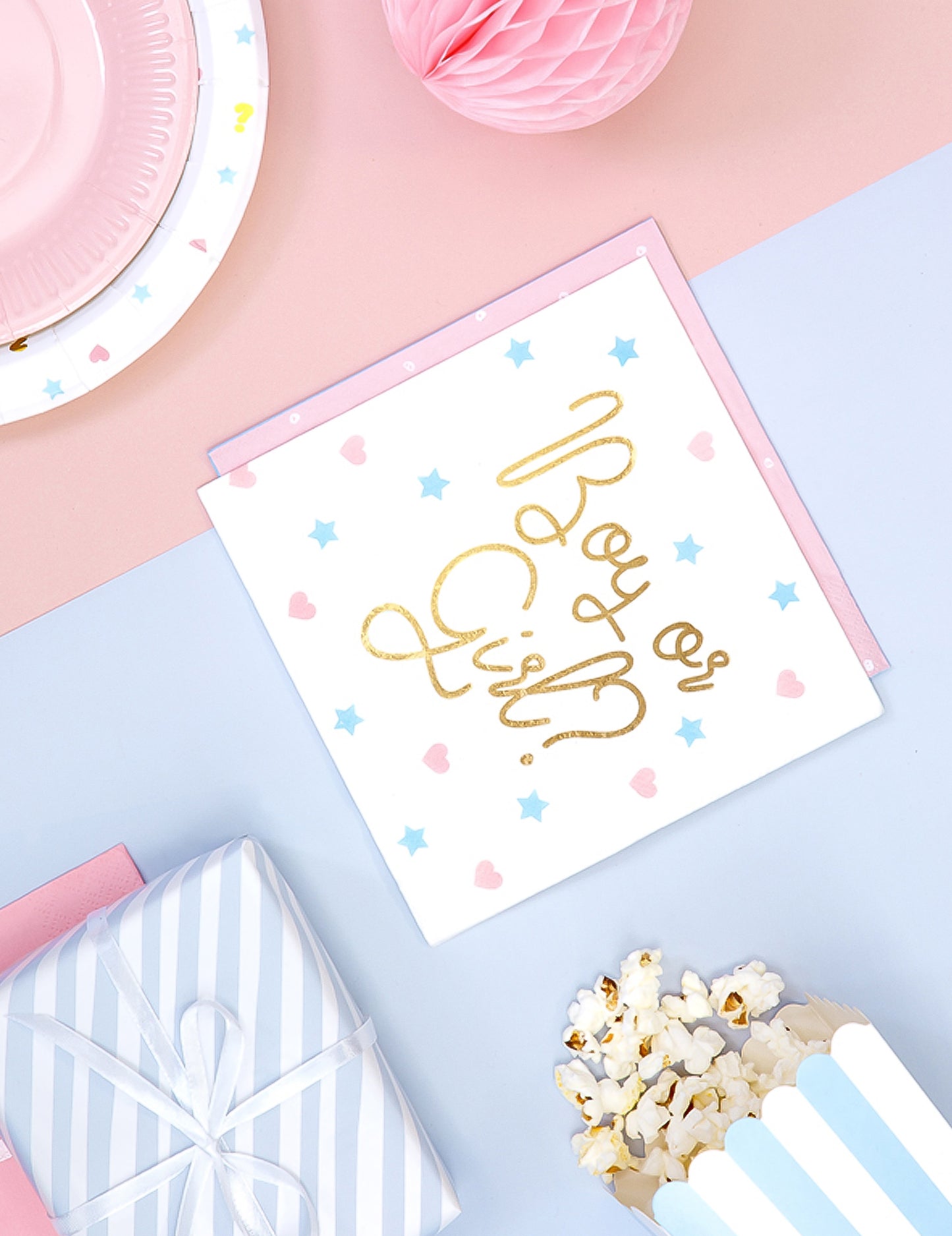 20 prtičkov v belem zlatim fantu dekleta 33 x 33 cm