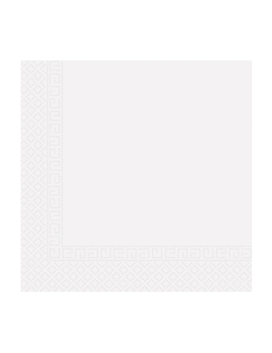 Serviettes en papier home compostable pour fête blanches
