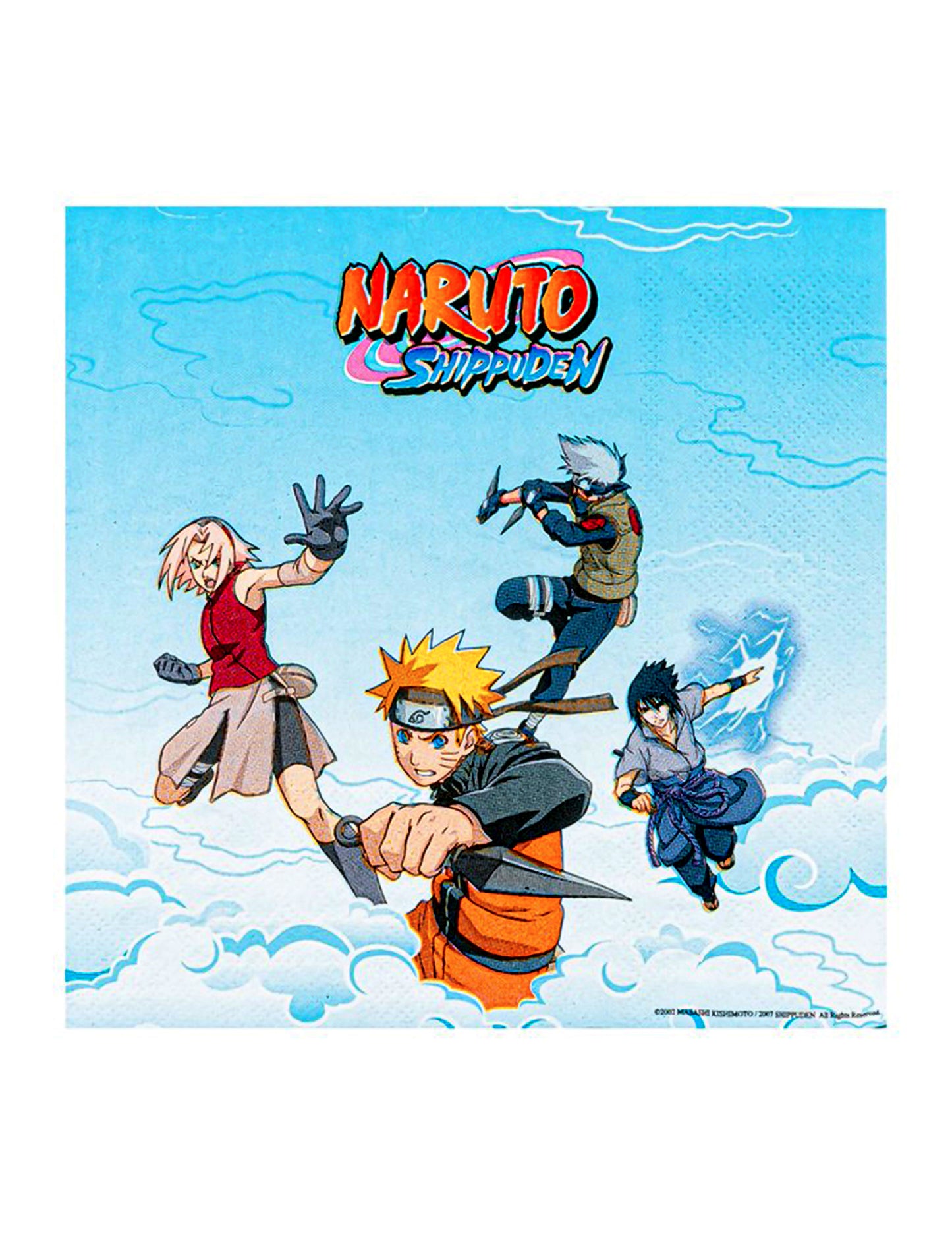 20 papirnatih serviet Naruto Shippuden™ 33 x 33 cm