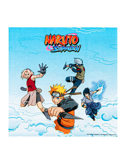 20 papirnatih serviet Naruto Shippuden™ 33 x 33 cm