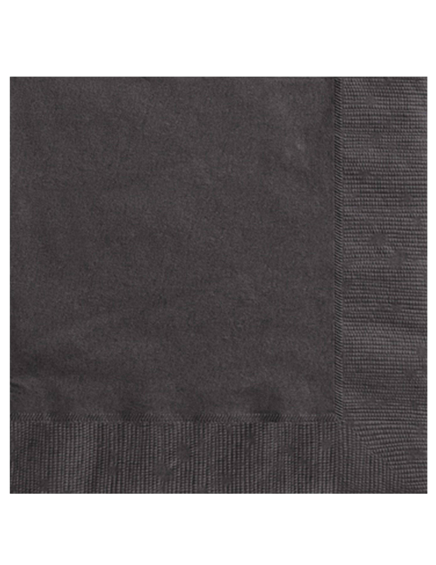 20 serviettes en papier noires