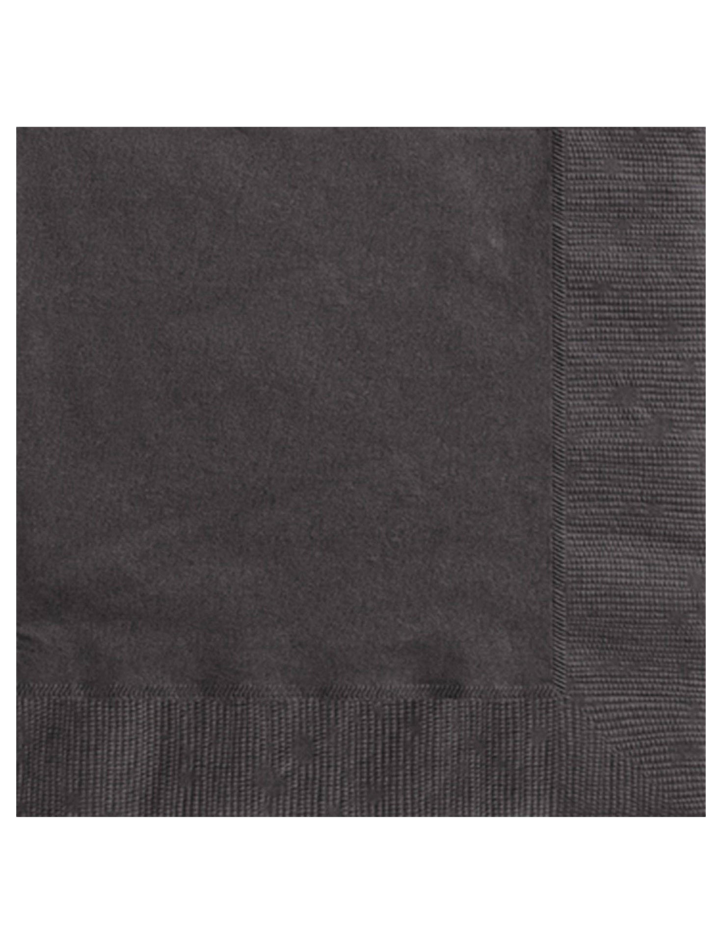 20 serviettes en papier noires