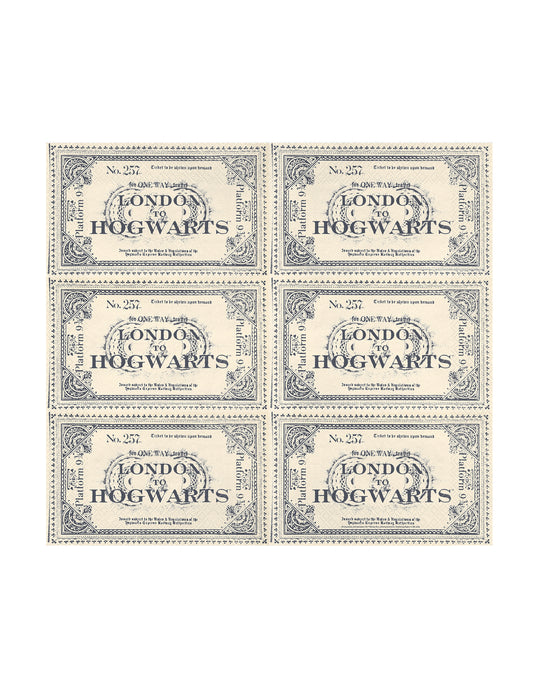 20 Servet Harry Potter™ Vozovnica London - Bradavičarka 33 x 40 cm