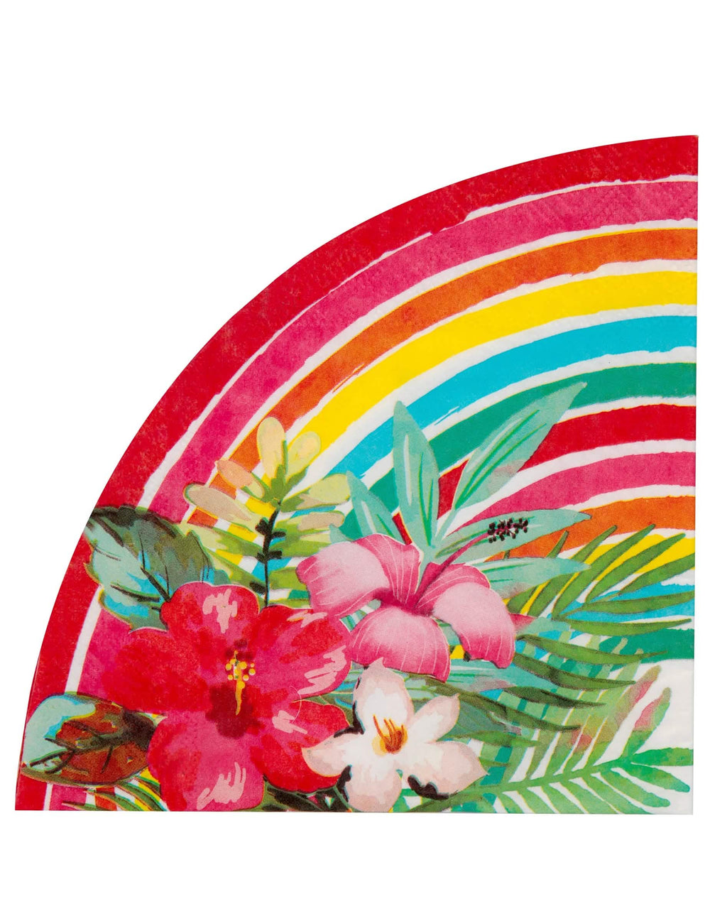 Serviettes papier Aloha pour fête multicolores à fleurs d'hibiscus