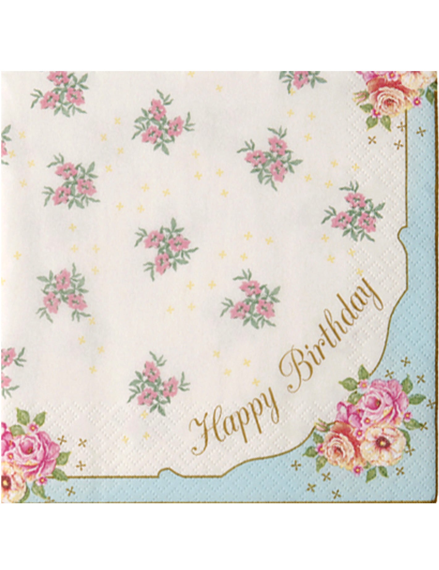 20 papirnatih serviet happy birthday čajanka med prijateljicami rožnate rože 33 x 33 cm 