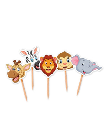 25 lesenih konic za džunglo 4 x 7 cm