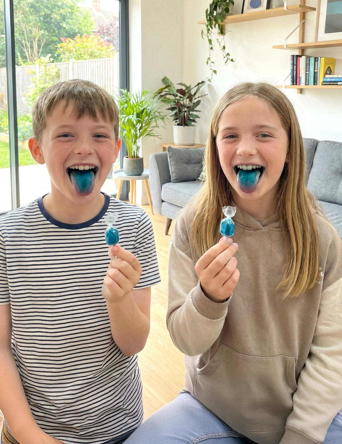 Bonbons langue bleue farces et attrapes pour enfant bleu