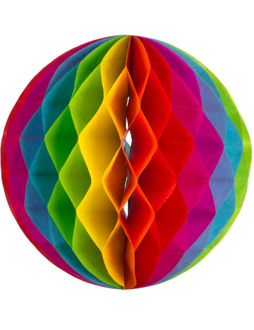 3 mavrične papirnate kroglice 15, 20 in 25 cm