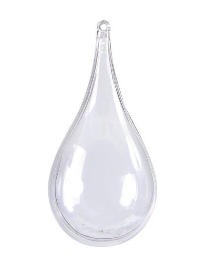 Contenant goutte d'eau à suspendre pour décoration de fête transparent