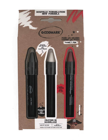 3 črno rdeče bele svinčnike