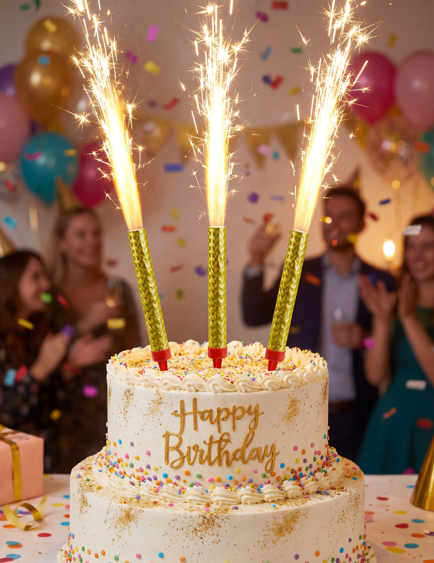 3 zlati sladoledni vodnjaki 9,5 cm