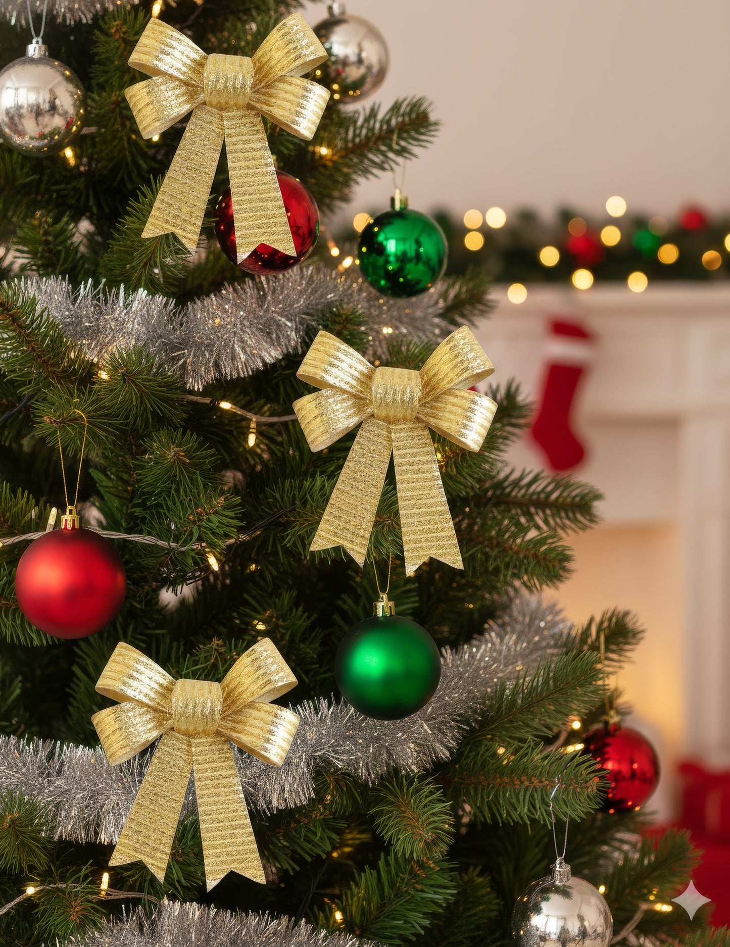 3 sijoče zlate pentlje 10 x 13 cm 