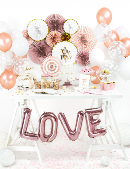 3 bele in zlate papirnate rozete, 40, 32 in 23 cm za okras