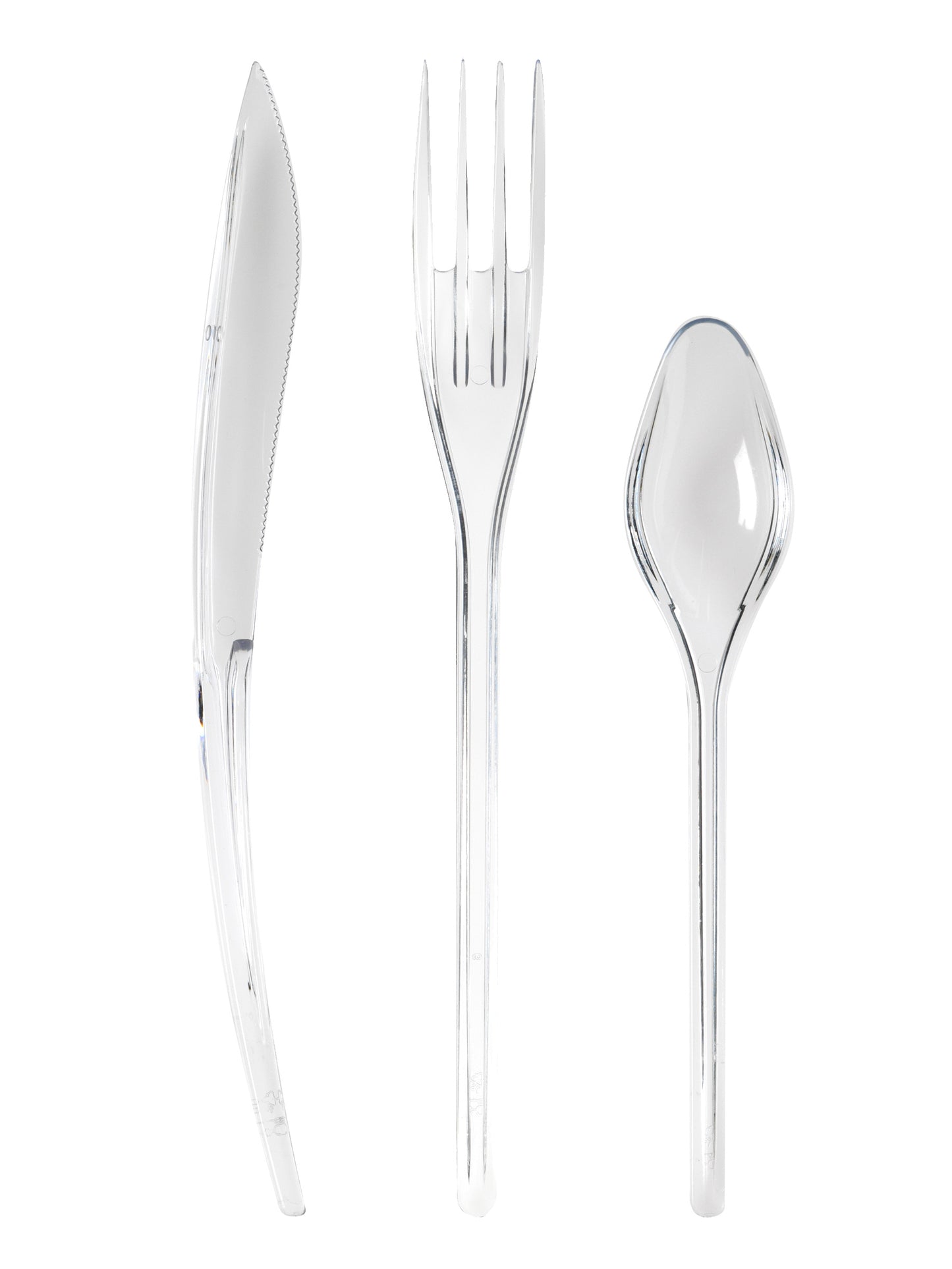 30 kristalnih plastičnih jedilnih priborov - Premium 