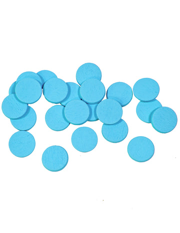 36 Confetti turkizne okrogle mize 1,2 cm