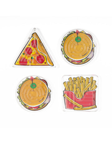 4 dodatki pinjata igre labirint hitra hrana hamburger pica