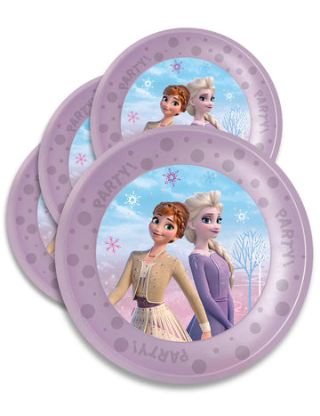 4 Assiettes réutilisables Frozen 21 cm