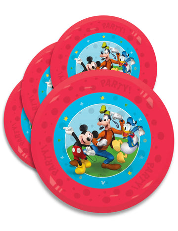 4 Assiettes réutilisables Mickey 21 cm
