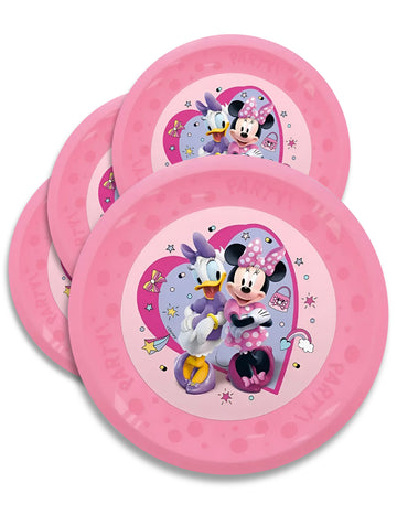 4 Assiettes réutilisables Minnie 21 cm