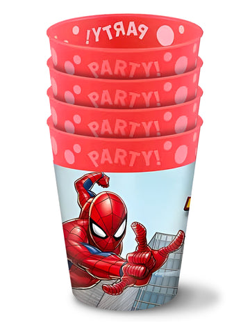 4 Gobelets réutilisables Spiderman 250ml
