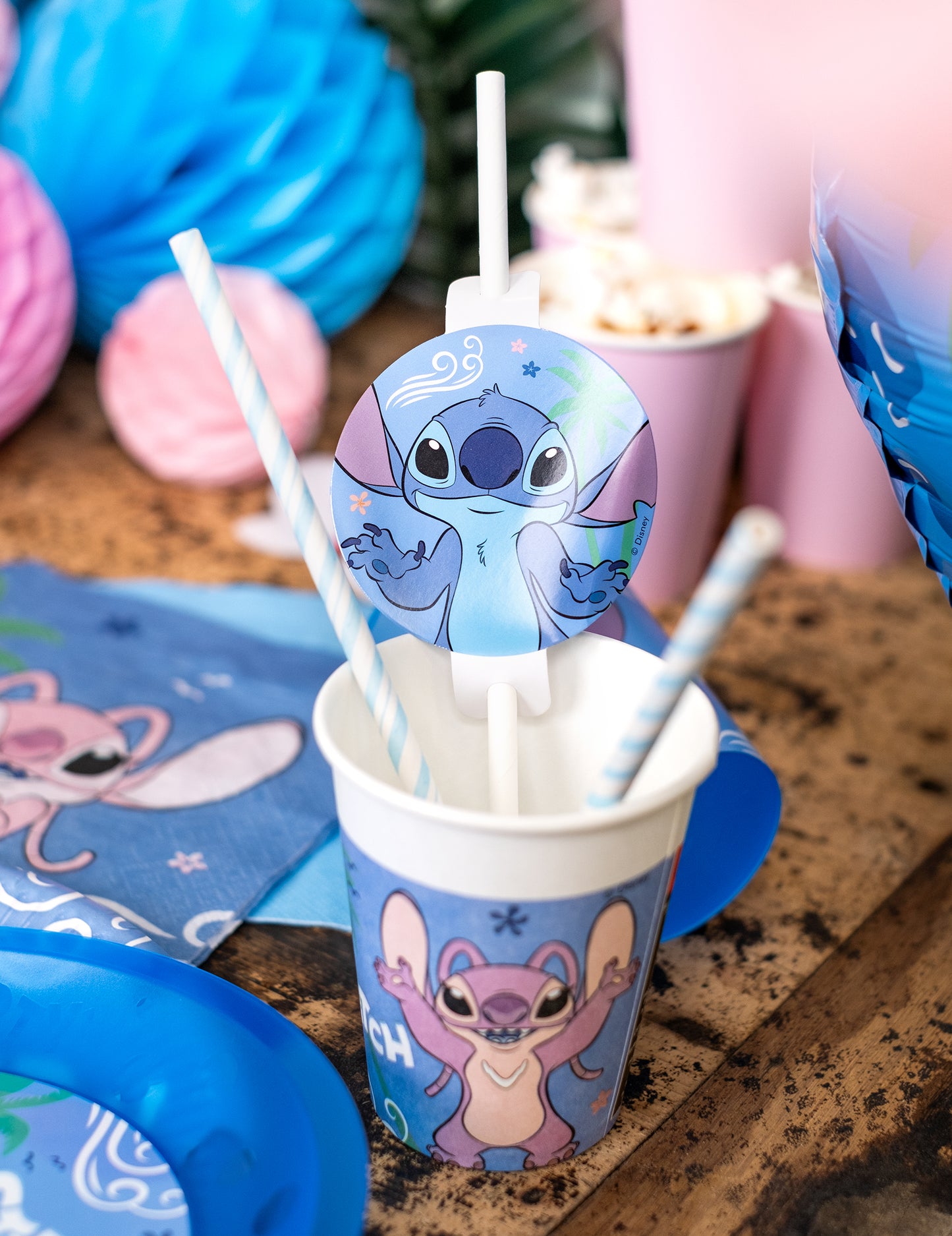 4 slamice s papirnatim medaljonom Stitch™