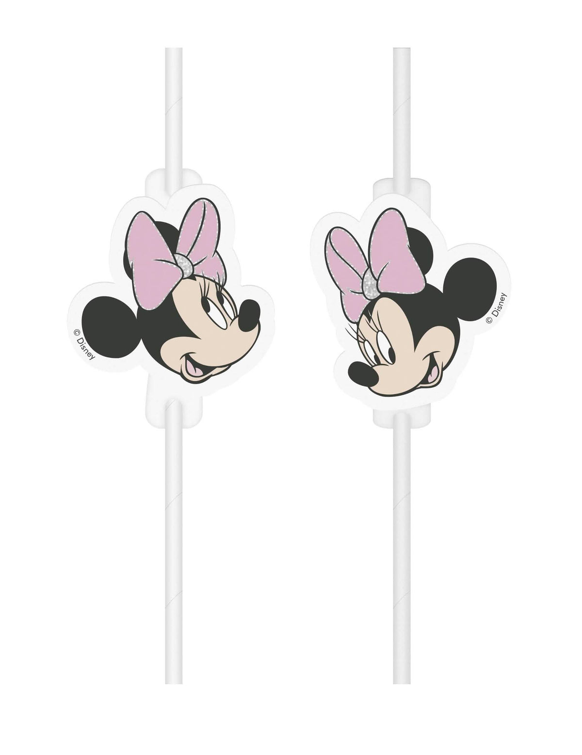 slamice medaillon iz kartona z Minnie obrazom za otrok roza in bela