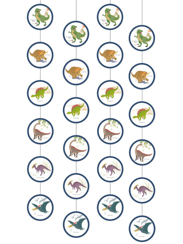 4 velike viseče luči z dinozavri 170 cm za otrokov rojstni dan
