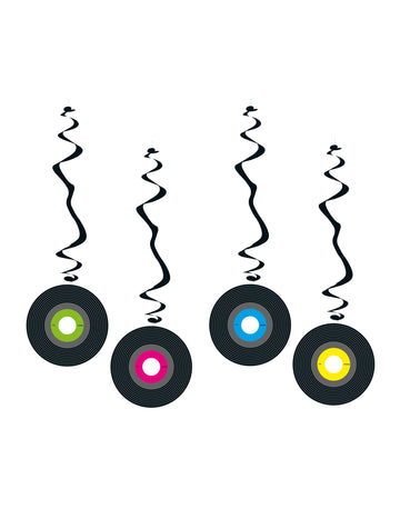 Suspensions vinyle pour décoration de fête multicolores en papier ignifugé