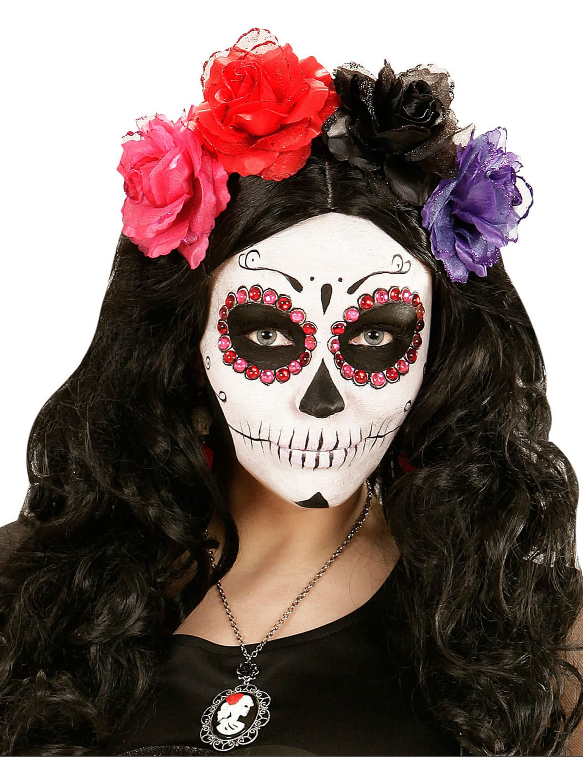 Kristali Dia de los muertos za odrasli, roza in rdeči