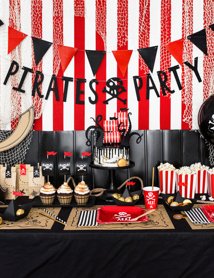5 torte Toppers Pirate Praznovanje 13,5 - 21,5 cm