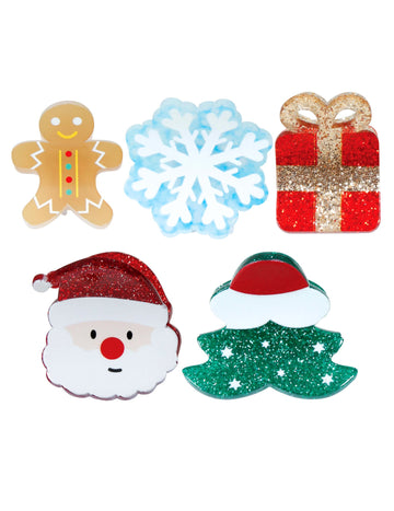 5 bleščečih božičnih sponk za lase