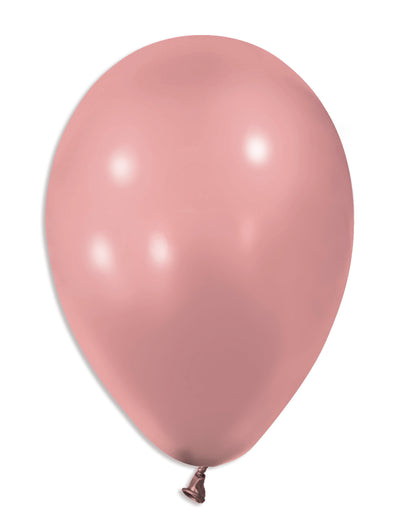 50 Ballons métallisés pour fête rose gold