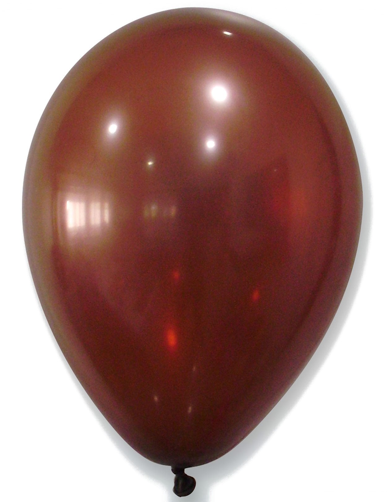 Ballons métallisés pour décoration marron