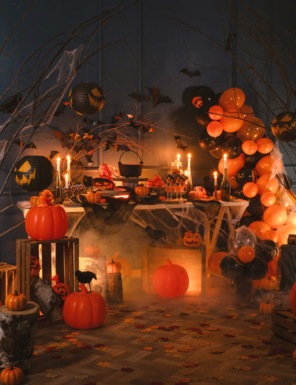 50 črnih in pomaranč Halloween 30 cm