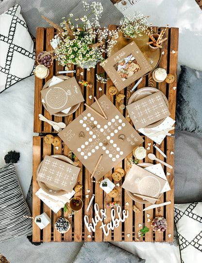 50 naravnih lesenih konfetov v obliki srca (2 x 2) cm za poroko