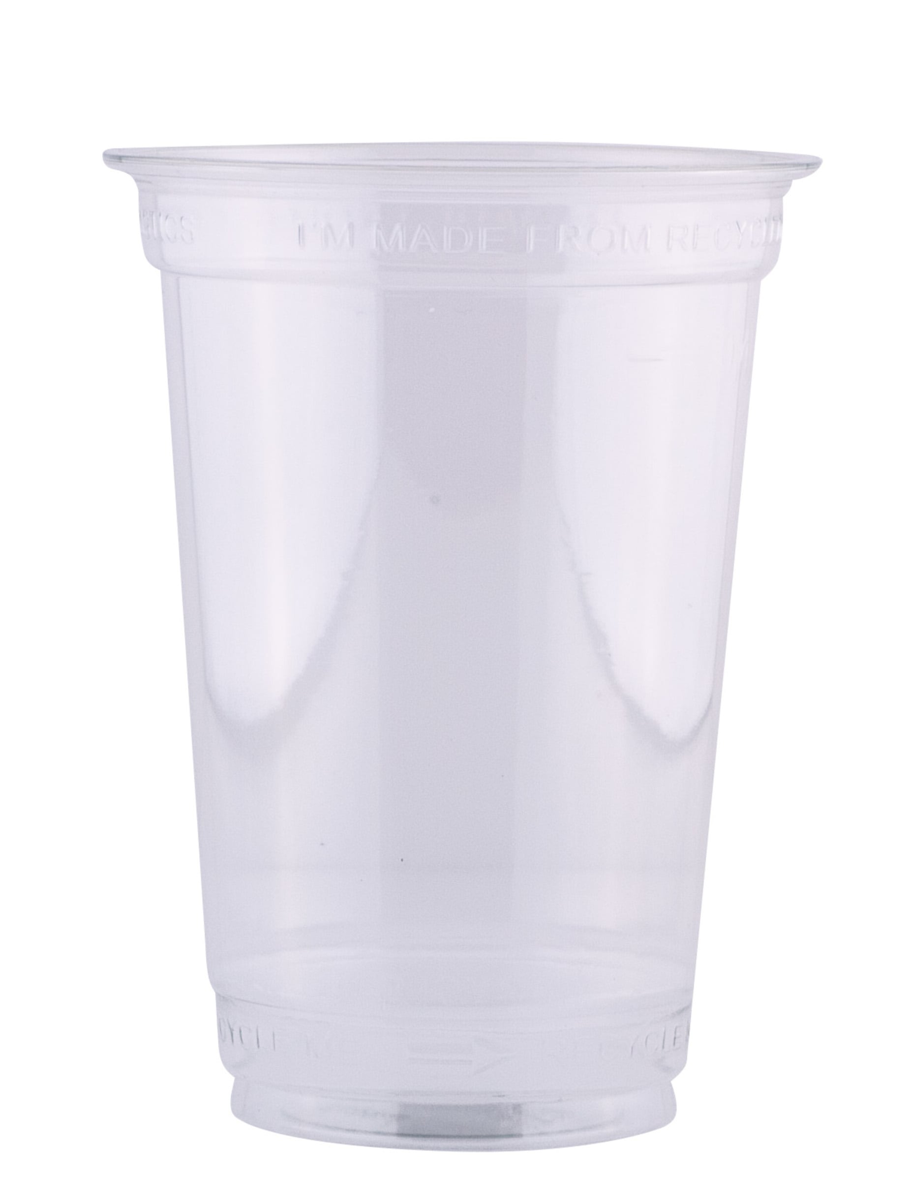 Gobelets en rpet recyclables et écologiques pour vos fêtes transparents