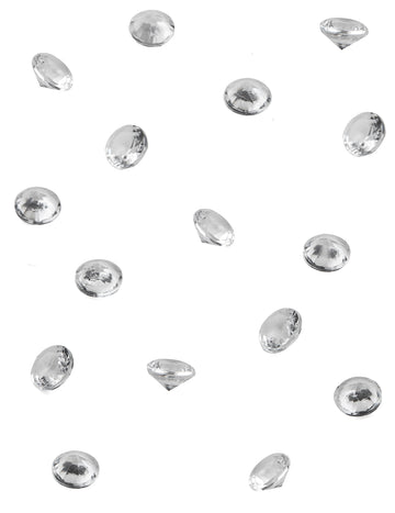 50 majhnih prozornih diamantov 1,2 x 1,2 x 1 cm