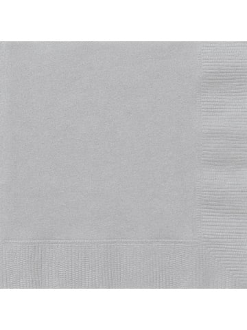 50 sivih papirnatih serviet 33 x 33 cm srebrno siva 