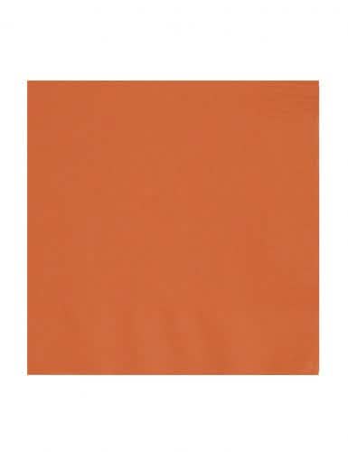 Serviettes en papier orange