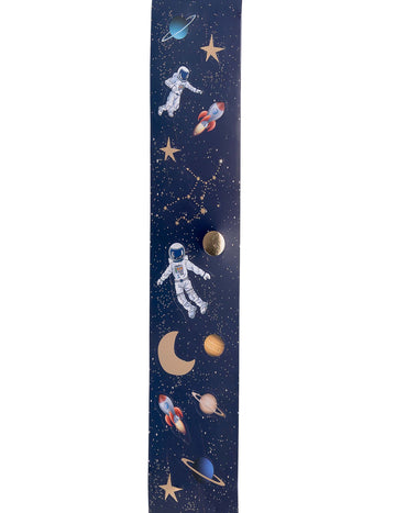 Stickers astronaute pour décoration espace bleu marine et doré