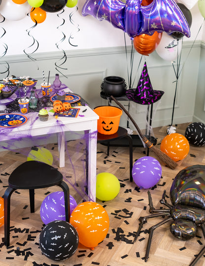 6 balonov lateks chauve-souris fosforescent 27,5 cm