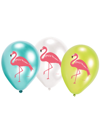 6 lateks balonov z motivom flamingo paradise 28 cm okraski za rojstni dan