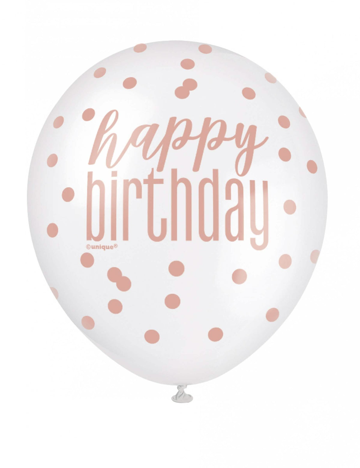 baloni iz lateksa happy birthday s pikami za rojstni dan beli in rožnati