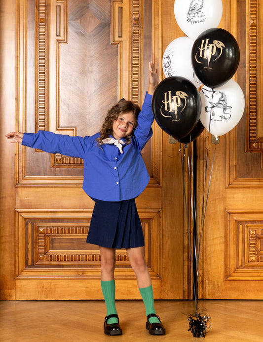6 Balonov Harry Potter™ črno-beli 30 cm