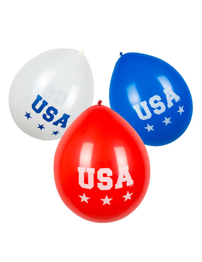 6 balonov ZDA 25 cm