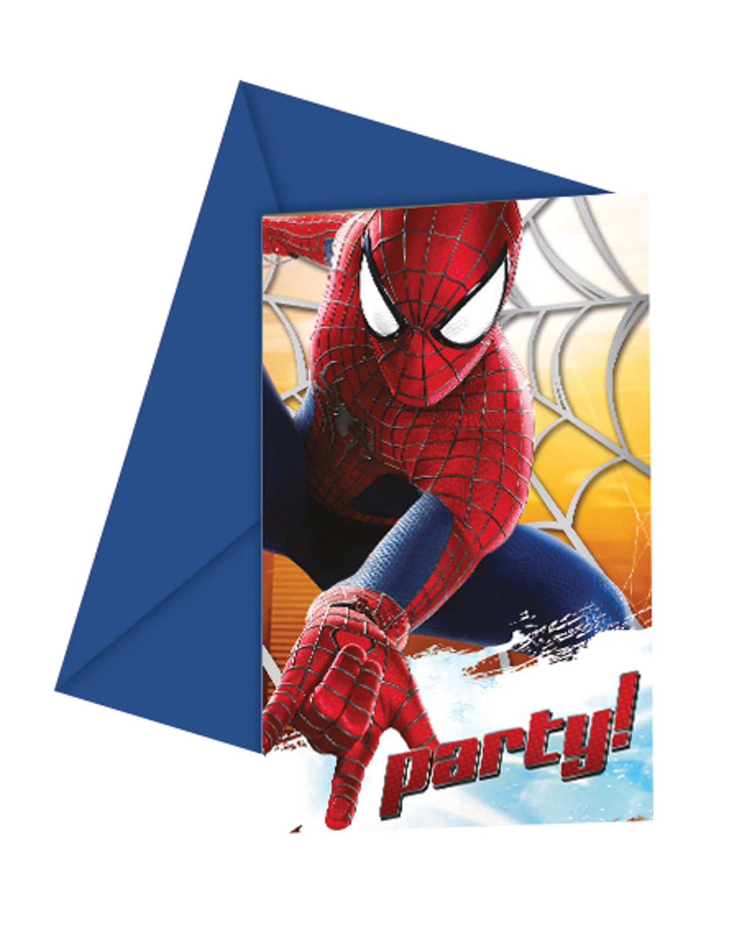 6 vabilnih kartončkov The Amazing Spiderman™ 12 x 12,5 cm 
