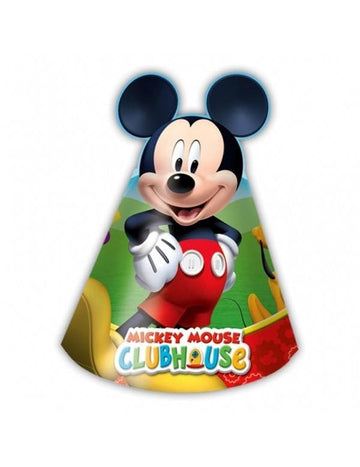 6 kartonskih klobukov Mickey Mouse™ 
