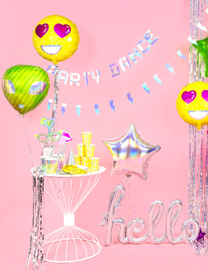 6 mavričnih kartonskih klobukov za zabave 10 x 16 cm z elastiko