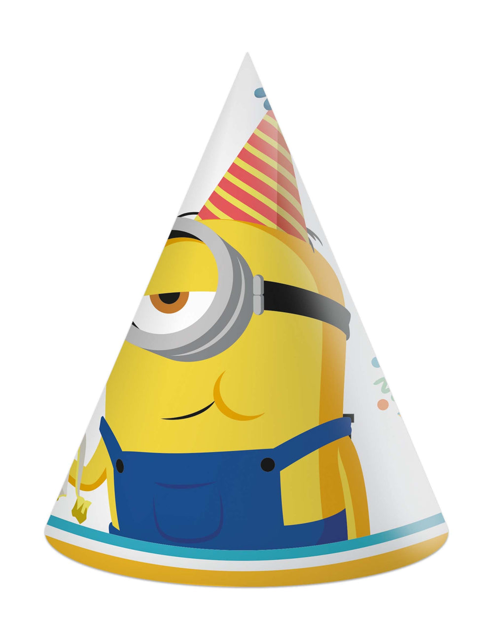 Chapeau de fête Minions pour enfant jaune et bleu
