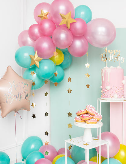 6 zvezdic za obešanje 3d zlati božič